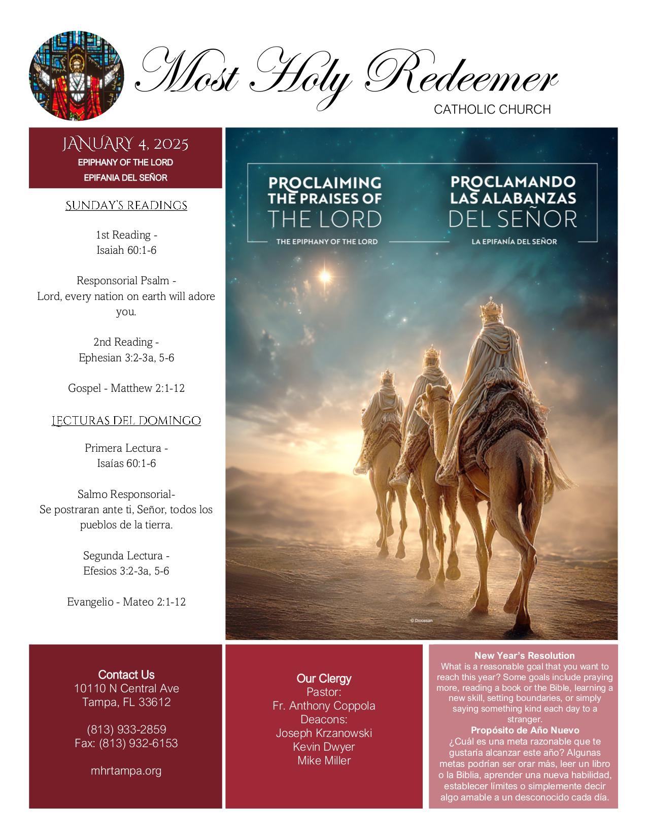 january 4, 2026 Bulletin