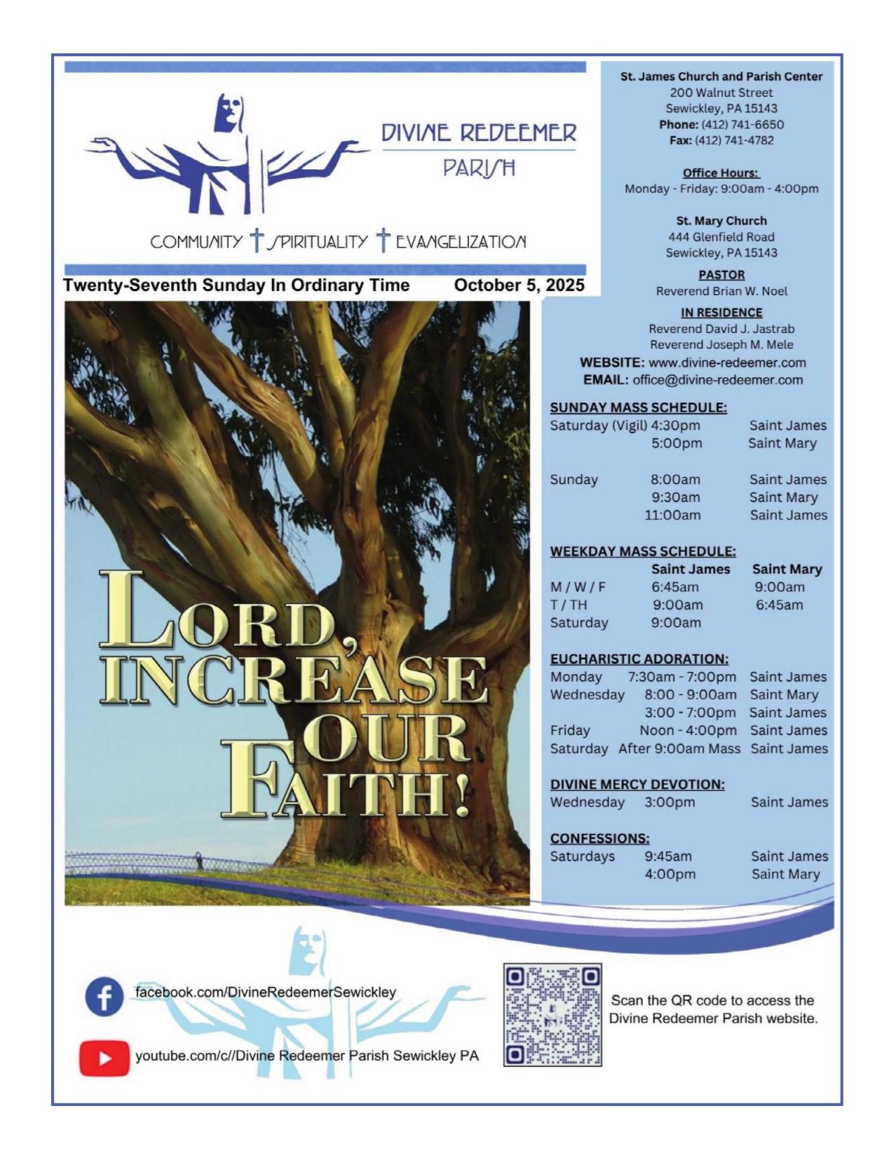 october 5, 2025 Bulletin