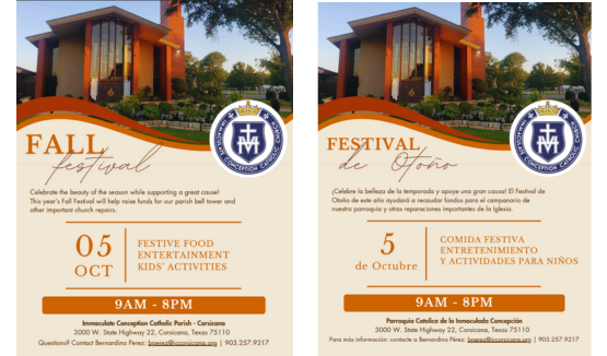 FALL FESTIVAL / FESTIVAL DE OTOÑO