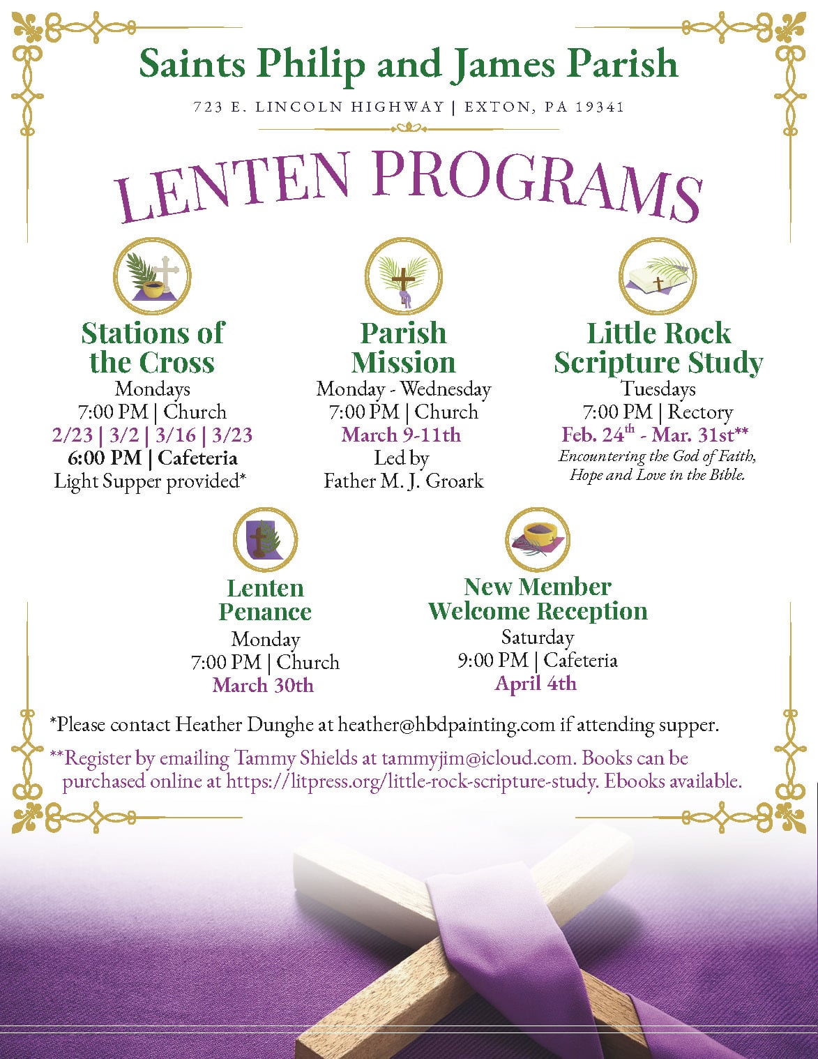 SSPJ Parish Lenten Programs