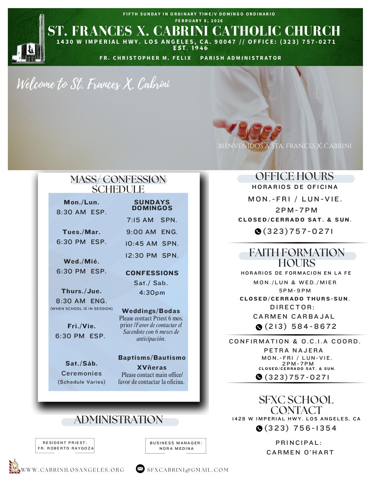 february 8, 2026 Bulletin