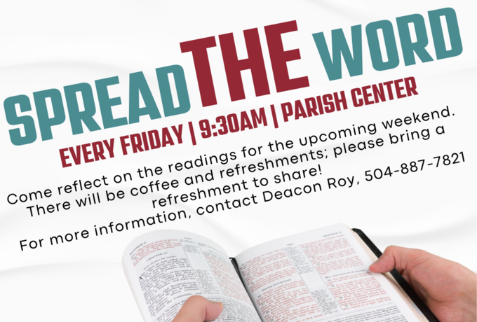Spread the Word- Beginning July 11