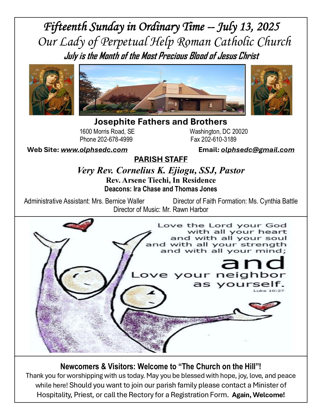 july 13, 2025 Bulletin