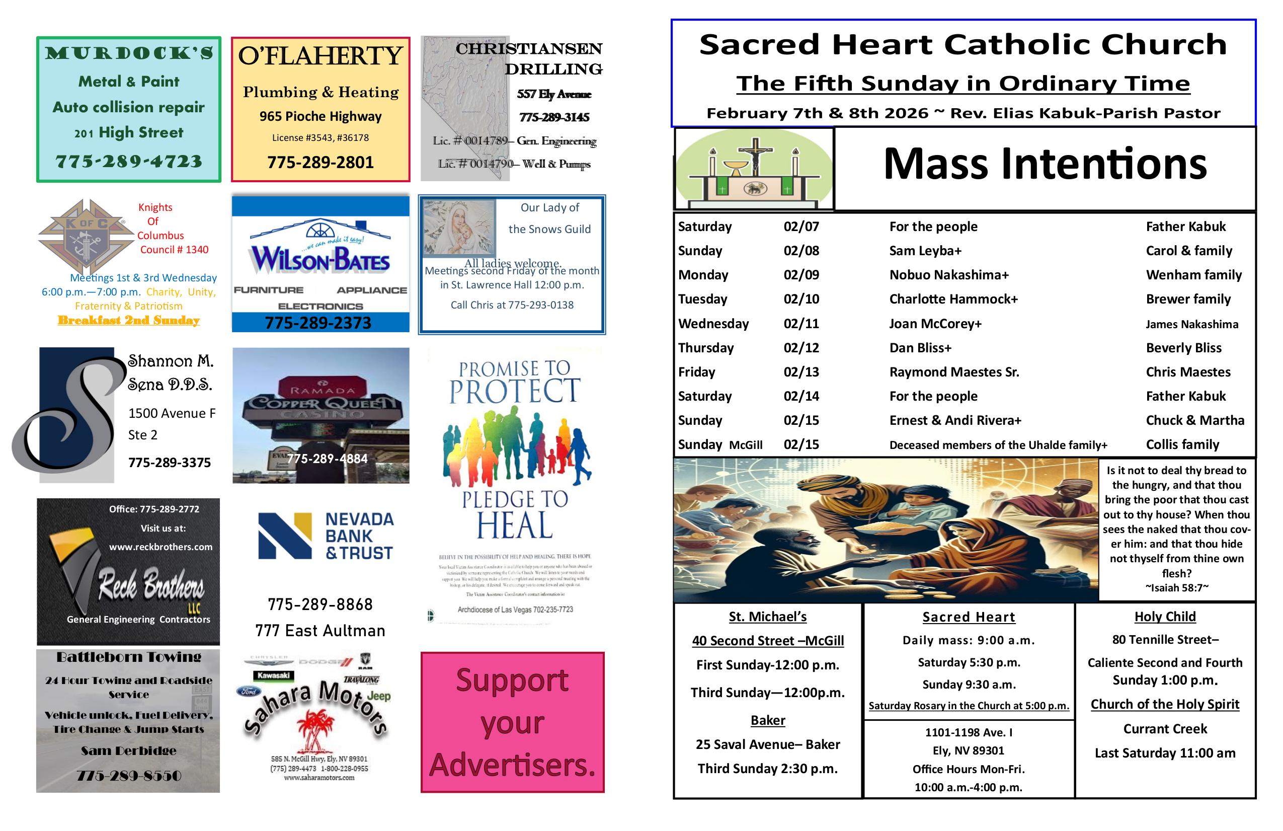 february 8, 2026 Bulletin