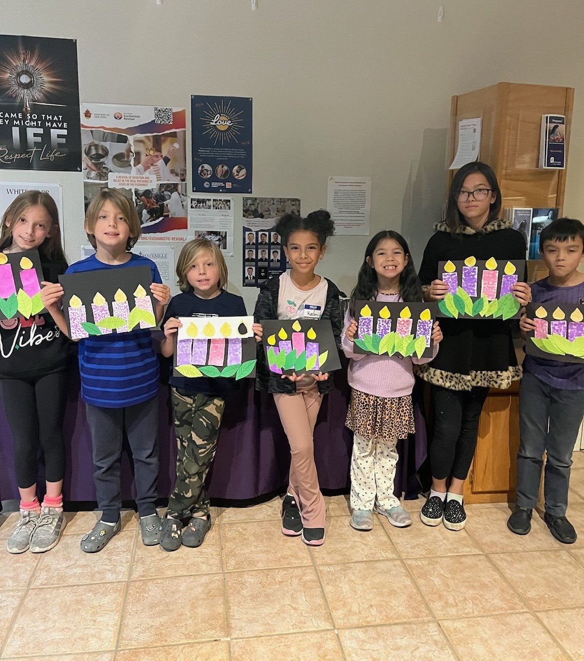 st anthony parish san jose kids show their advent creations