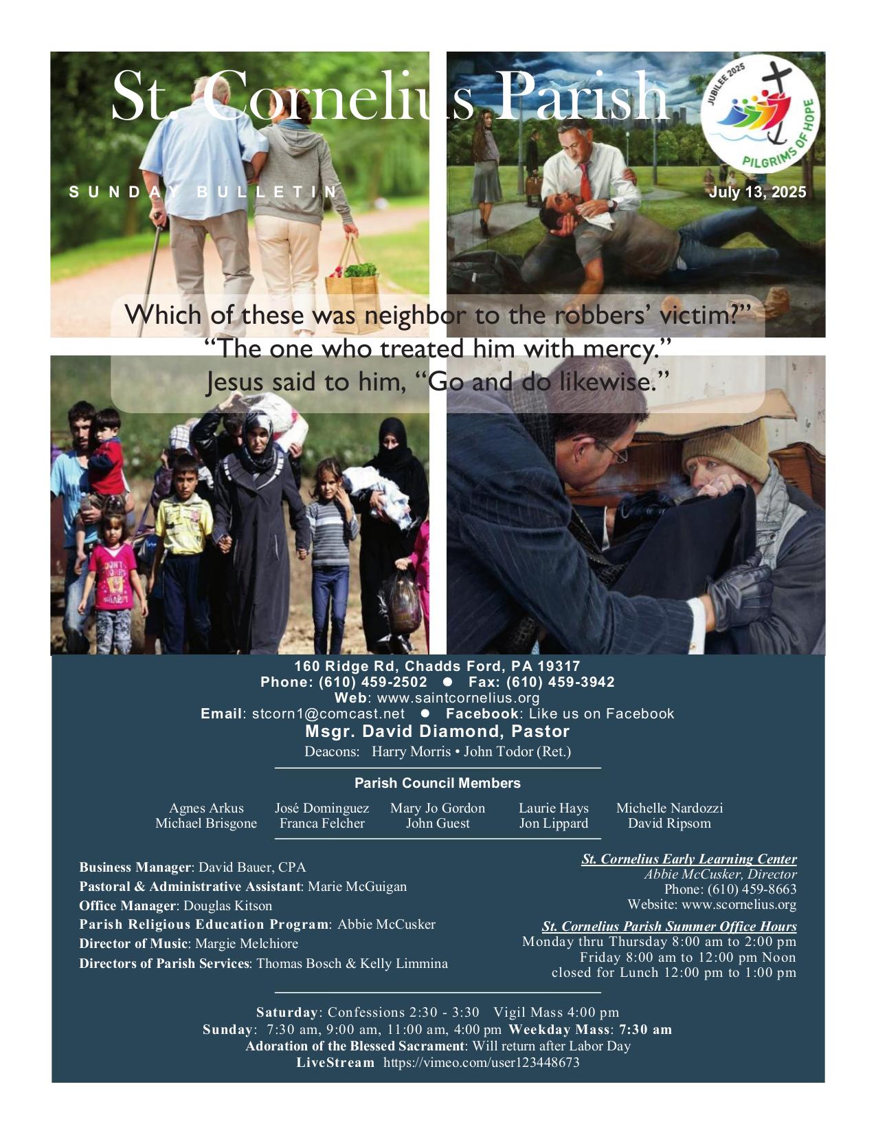 july 13, 2025 Bulletin