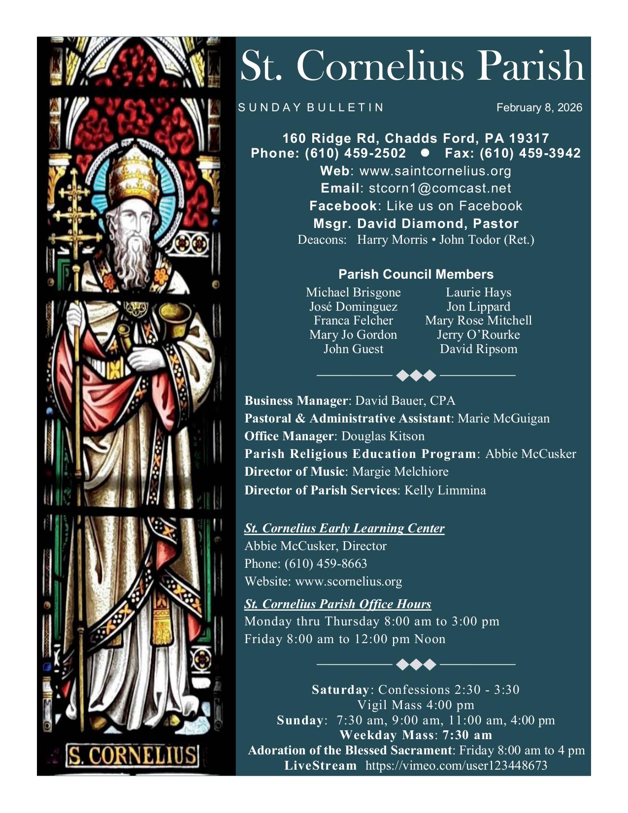 february 8, 2026 Bulletin