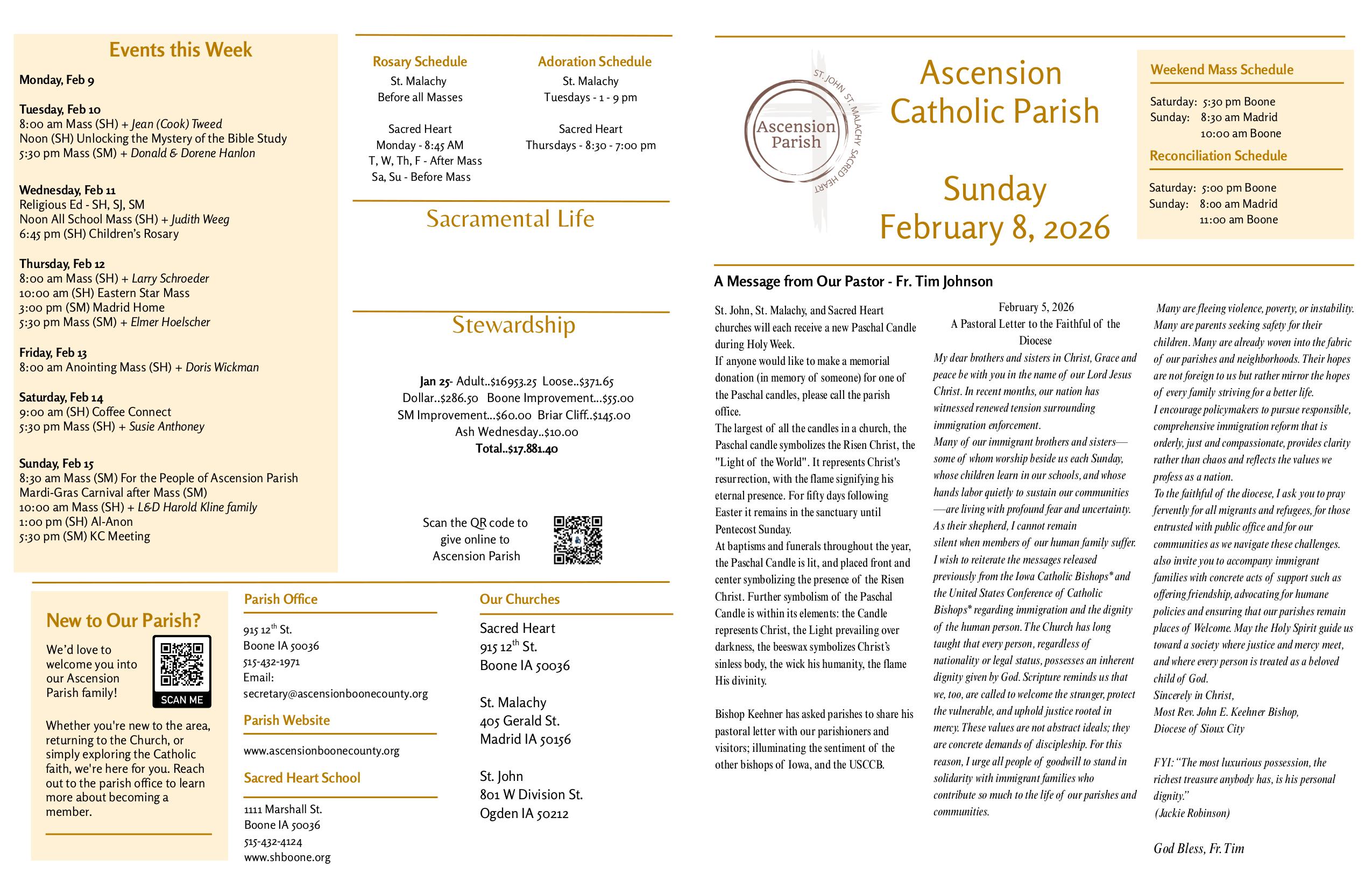 february 8, 2026 Bulletin