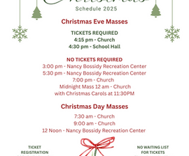 Christmas Mass Schedule