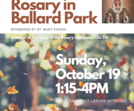 Rosary in Ballard Park