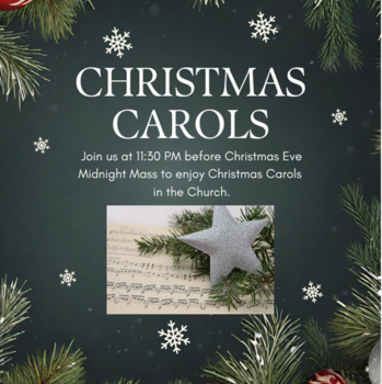 Christmas Carols before Midnight Mass