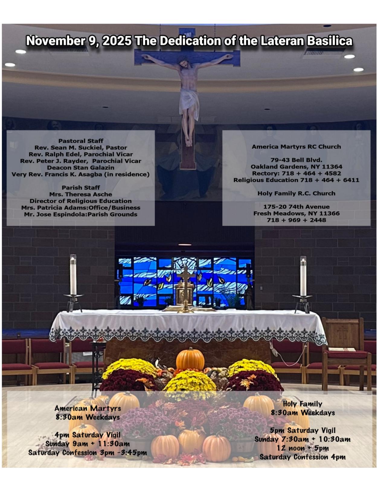 november 9, 2025 Bulletin