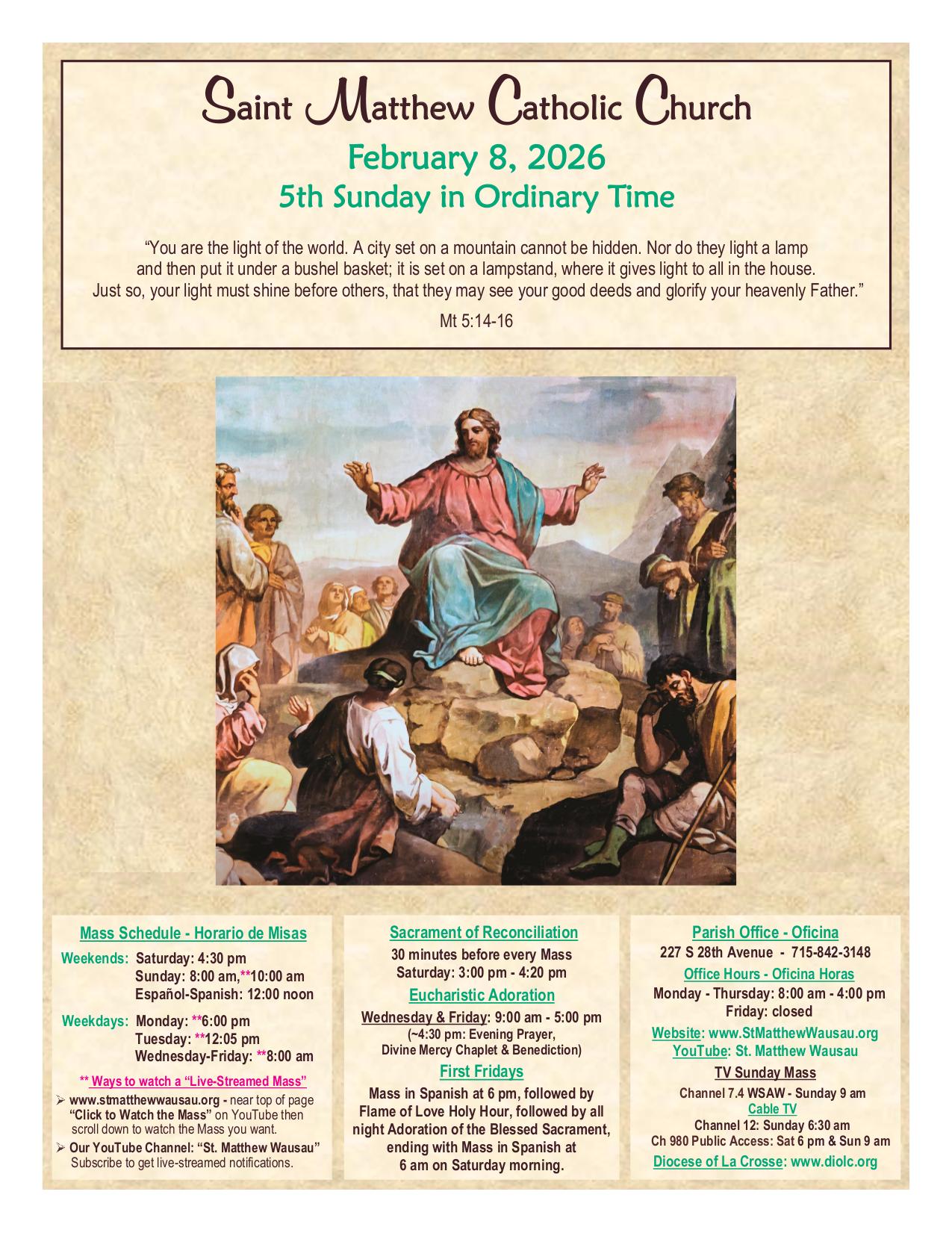 february 8, 2026 Bulletin