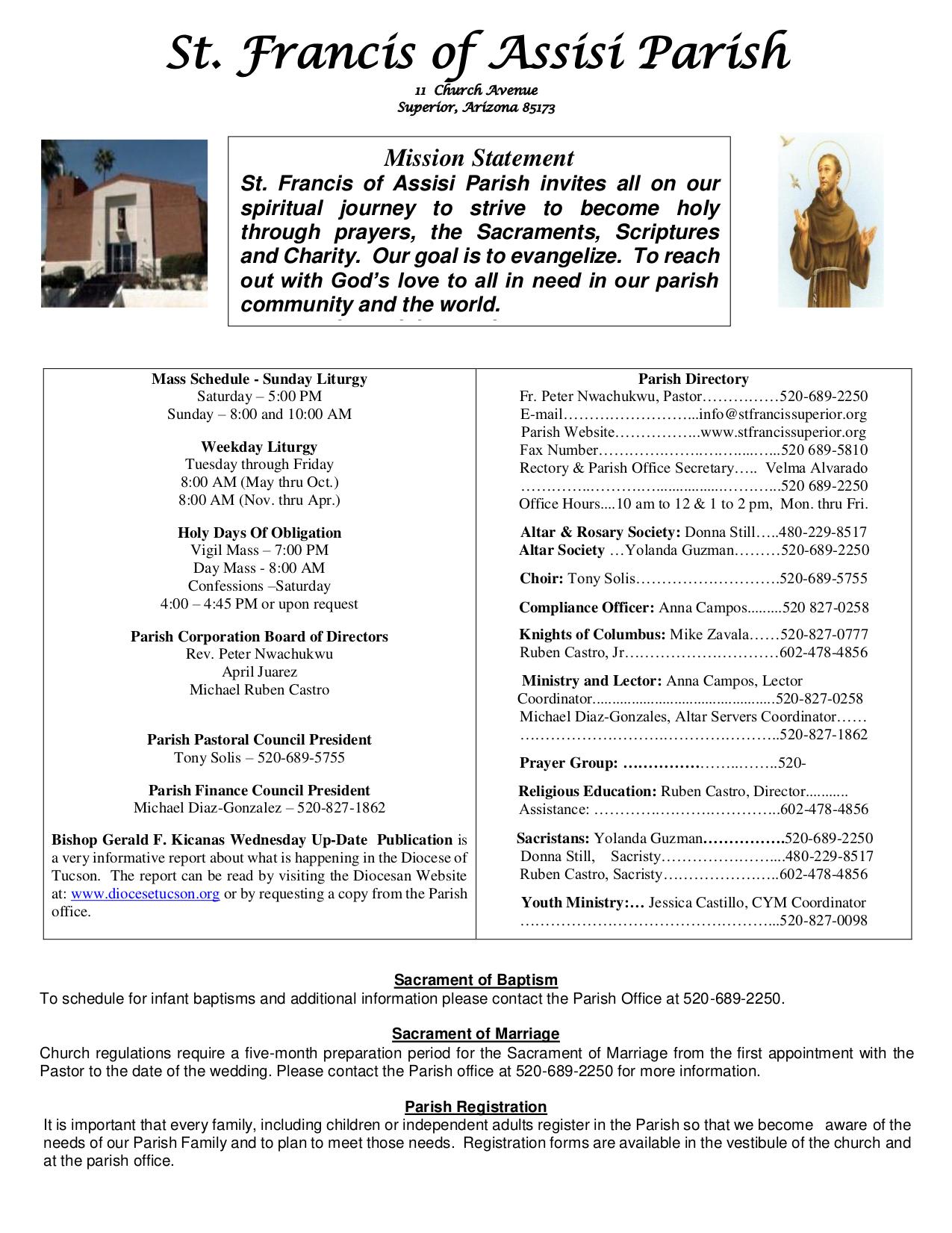 august 10, 2025 Bulletin