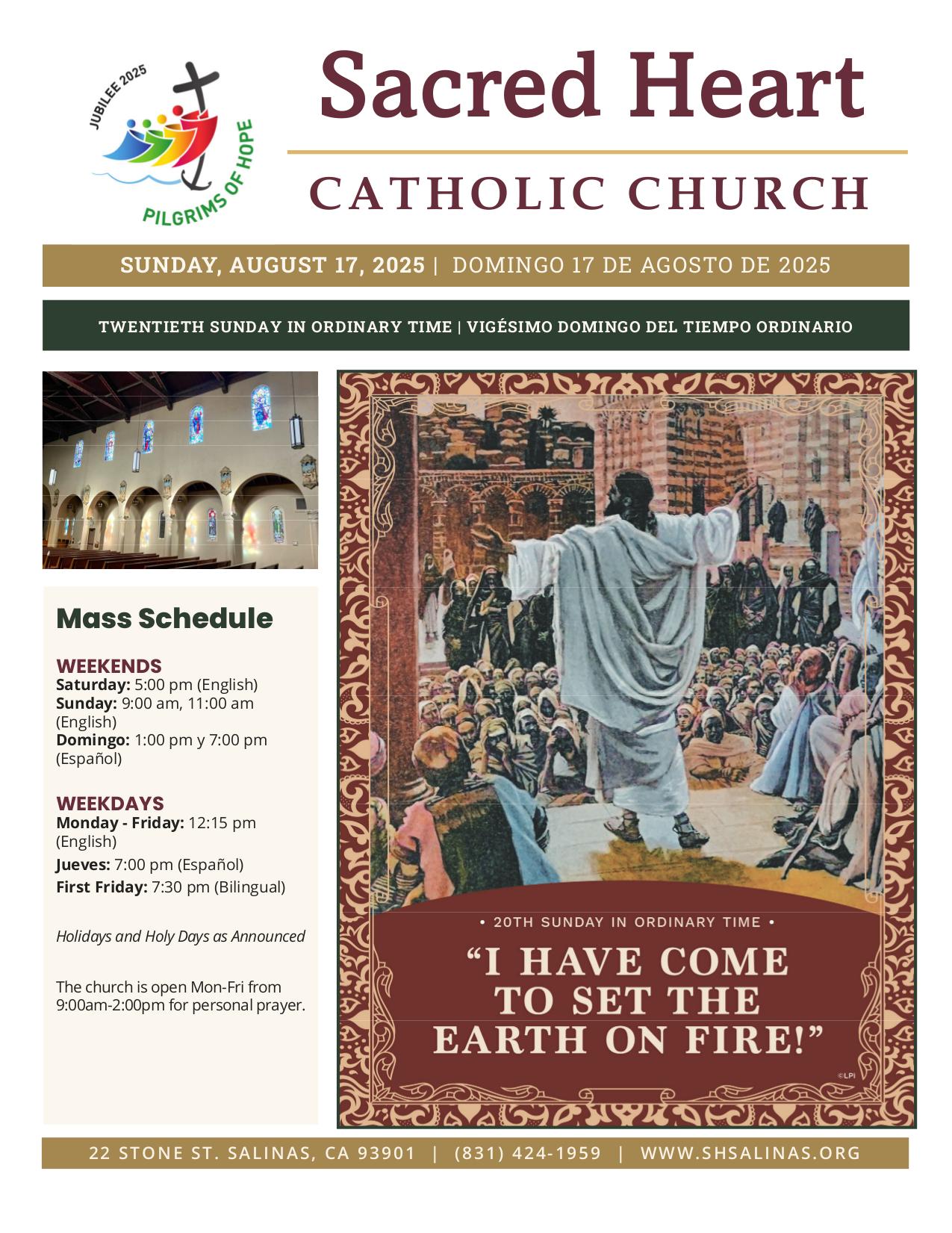august 17, 2025 Bulletin