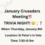 Crusaders for Life Meeting - January 8