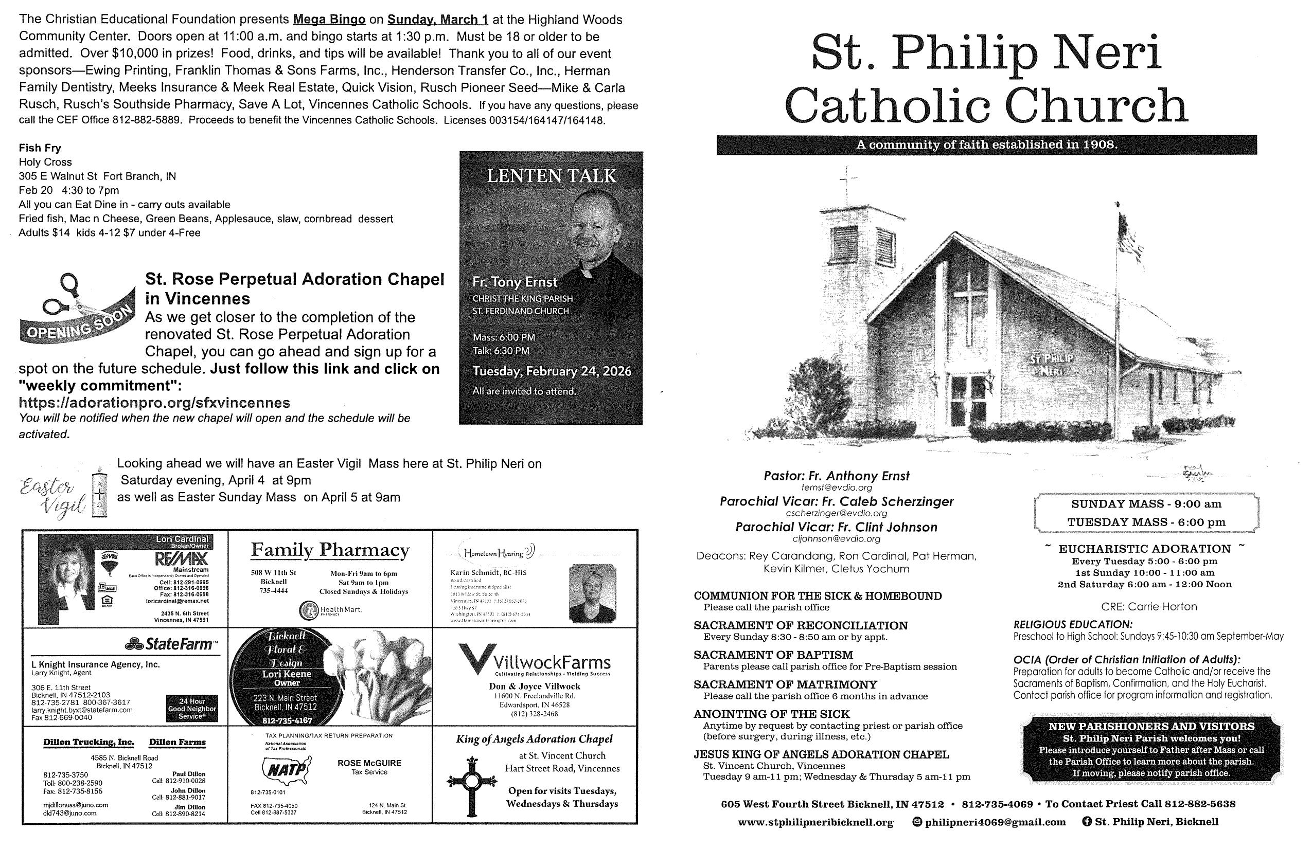 february 15, 2026 Bulletin