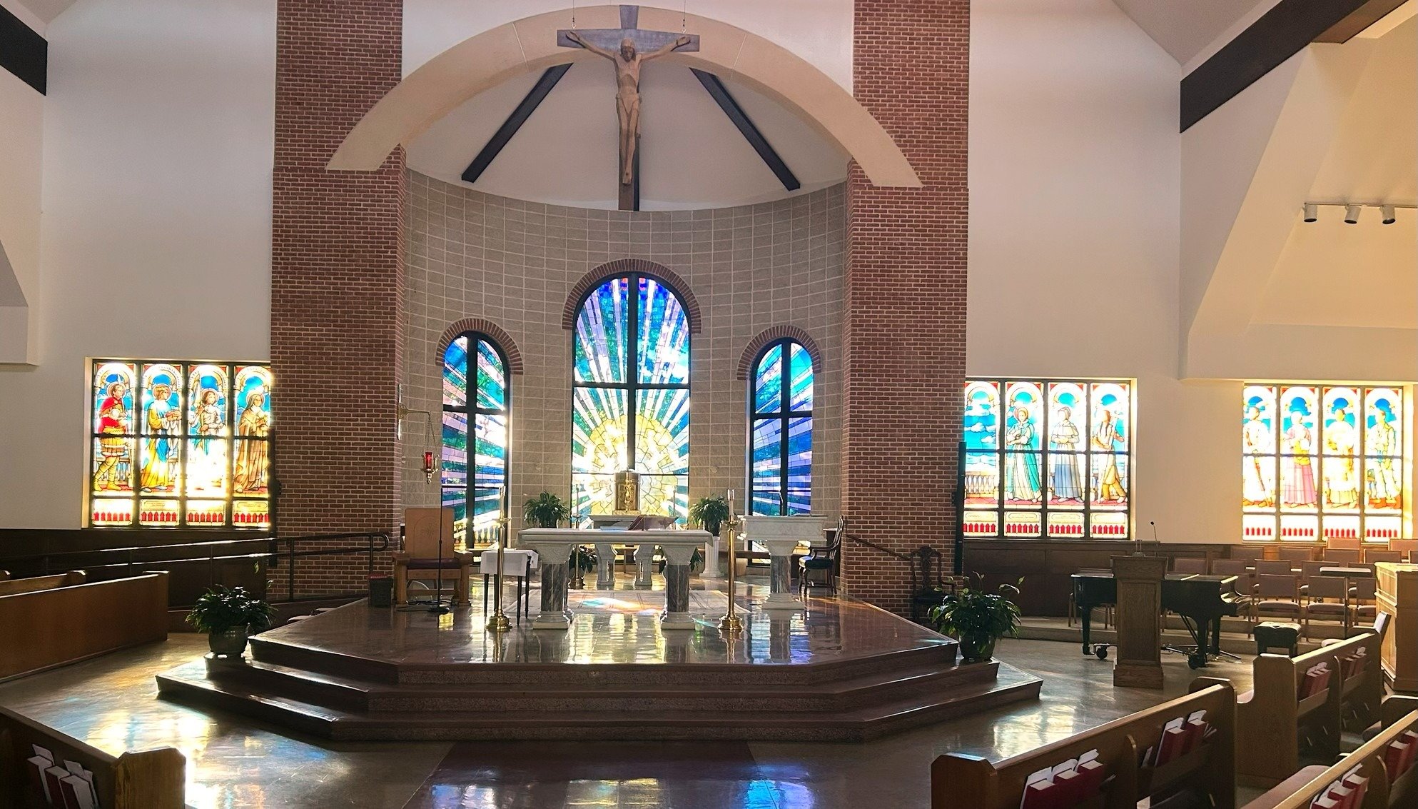 Dedication of Central Chancel Triptych Windows, part of the 