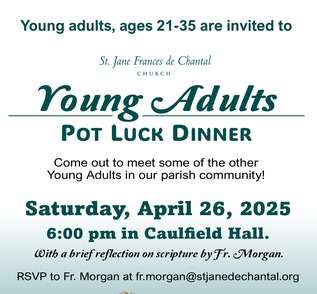 Young Adult Pot Luck Dinner