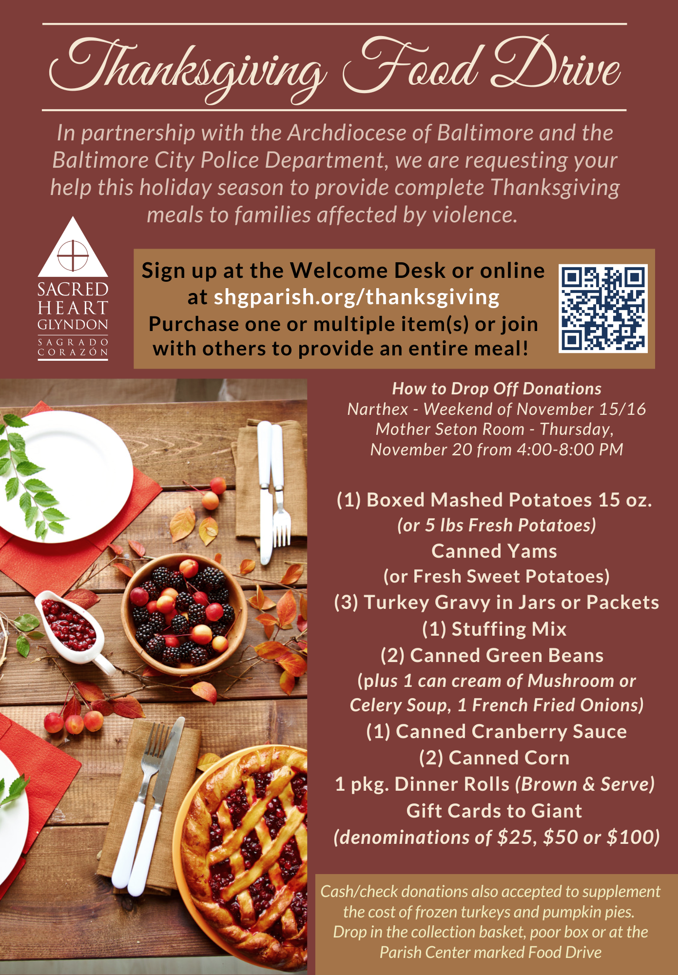 Thanksgiving Food Drive