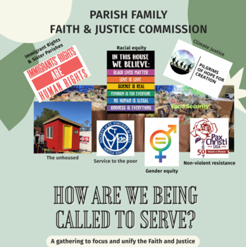 Parish Family Faith & Justice Gathering - How Are We Being Called To Serve?