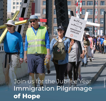 Immigration Pilgrimage of Hope march to detention center (1 mile)
