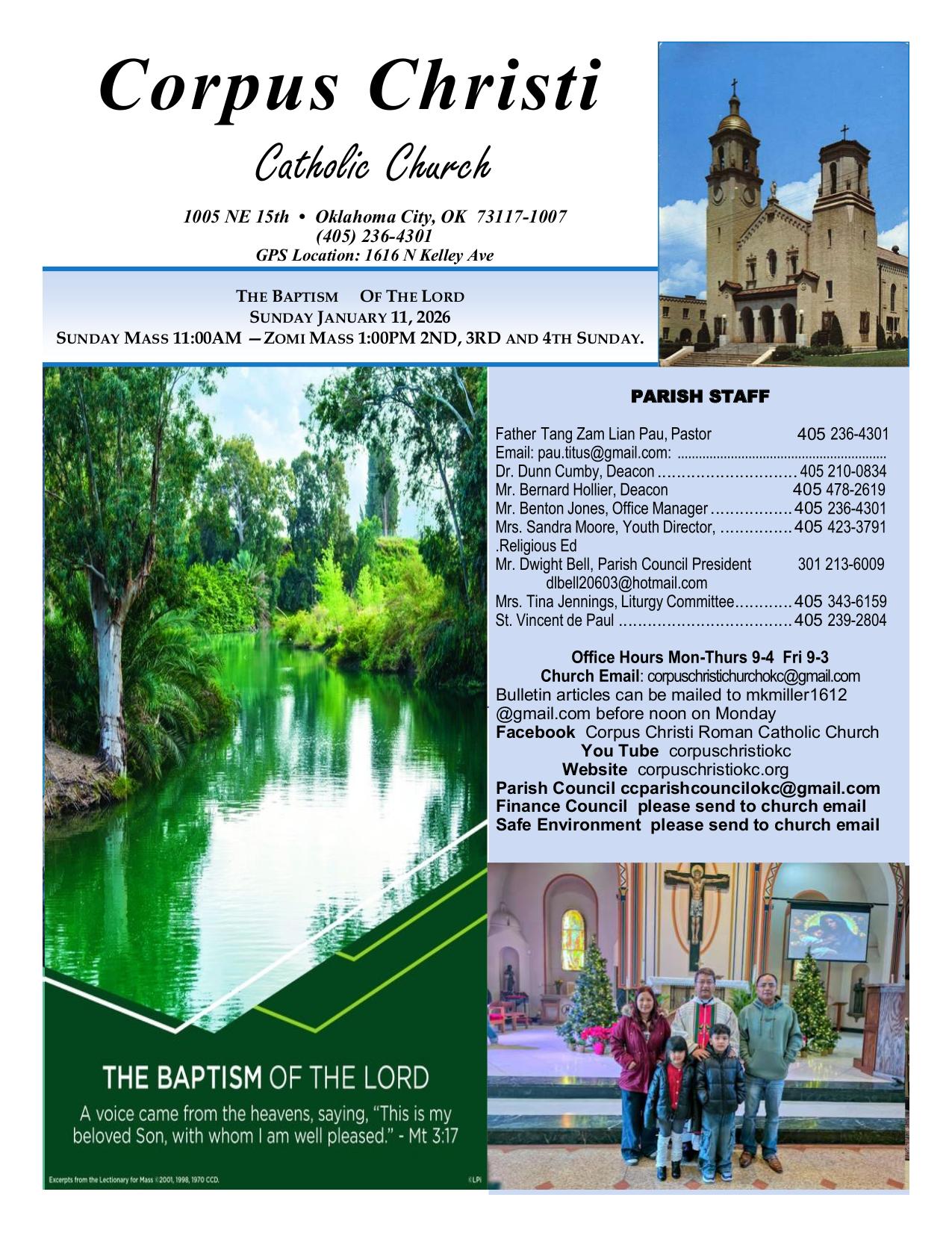 january 11, 2026 Bulletin