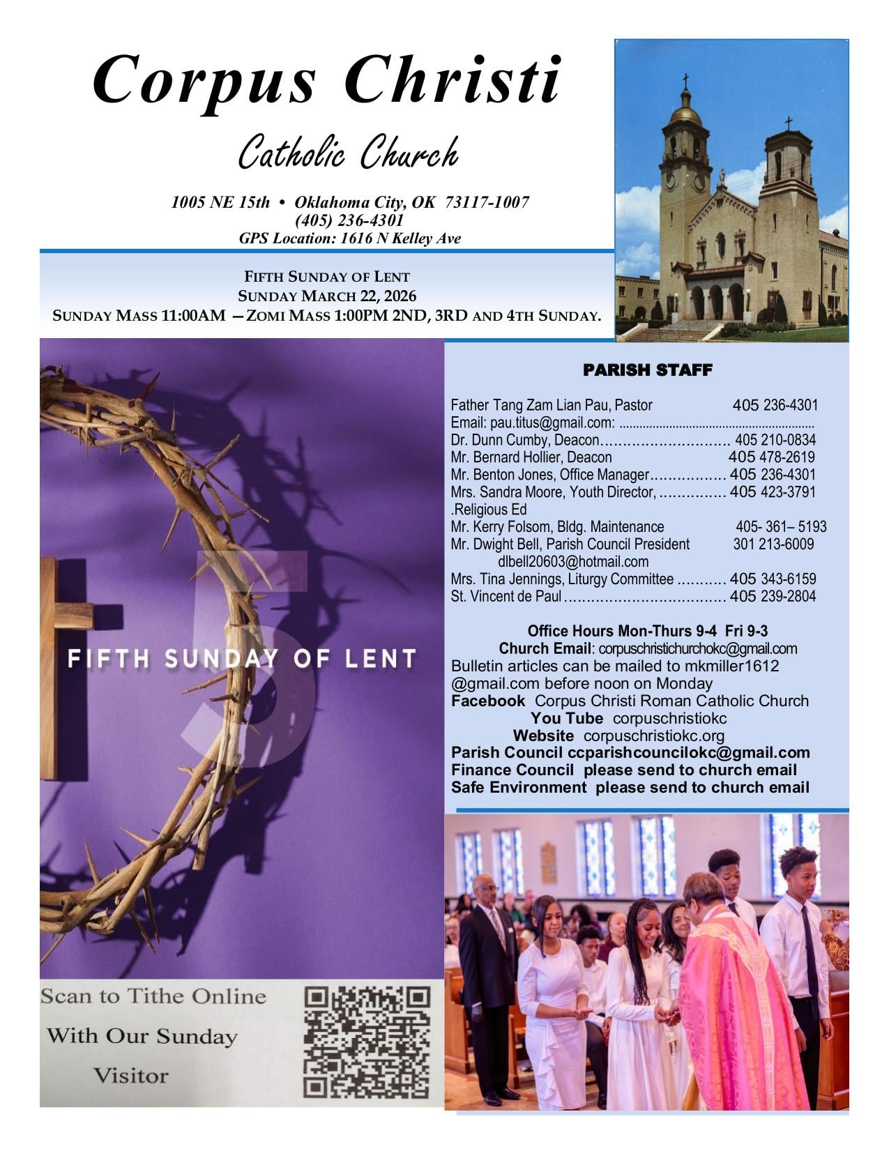 march 22, 2026 Bulletin