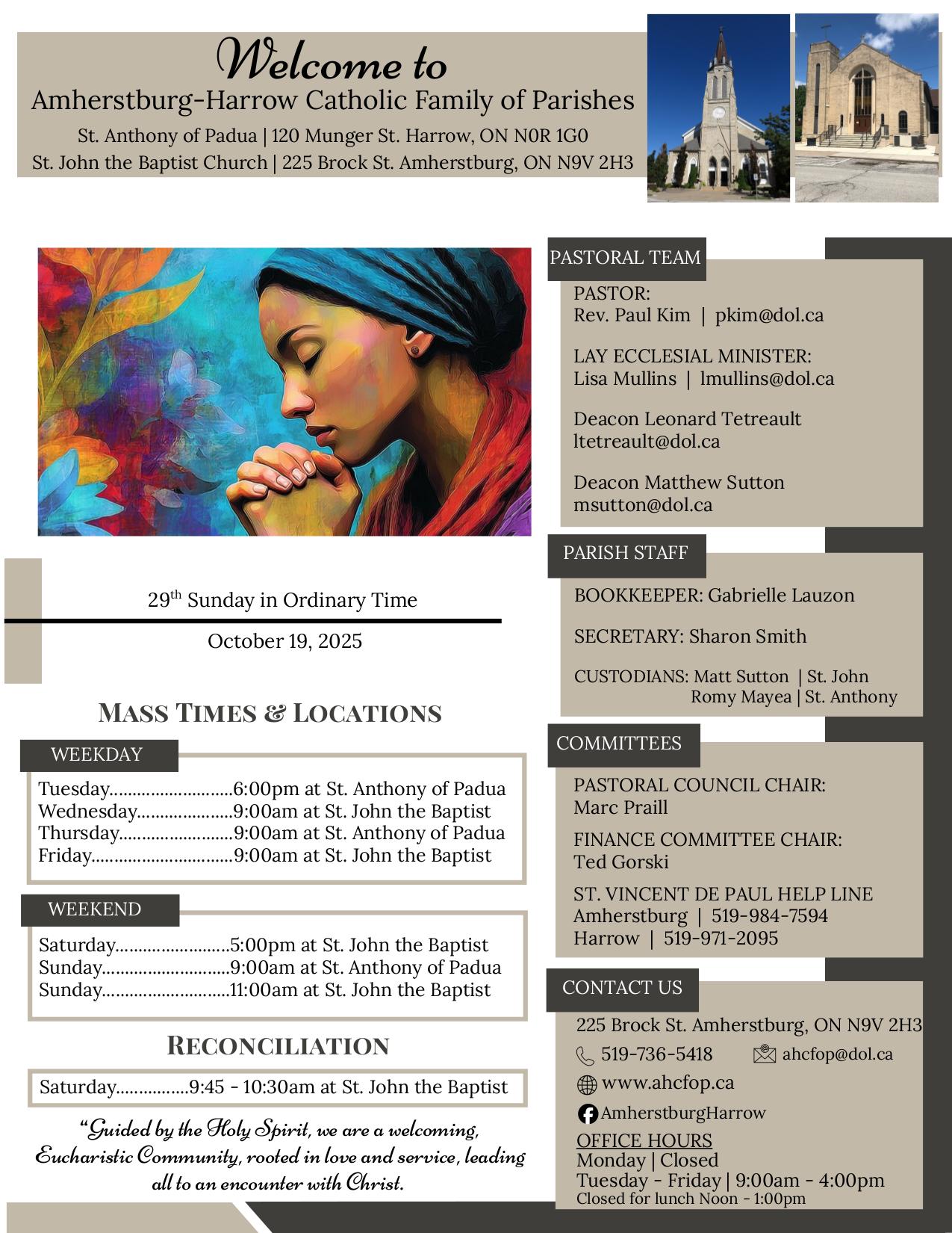 october 19, 2025 Bulletin