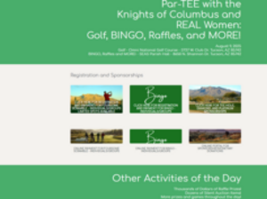 Par-TEE with the Knights of Columbus and REAL Women: Golf, BINGO, Raffles, and MORE!