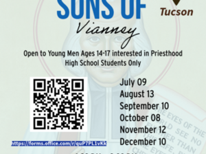 Sons of Vianney: teen men's discernment night
