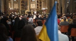 Defend the country, defend your hearts, cardinal says at Mass for Ukraine