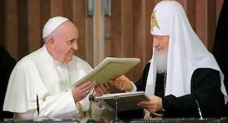 Pope says proposed June meeting with Patriarch Kirill called off