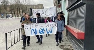 La Caravana de la Paz de nuevo en marcha hacia Odessa