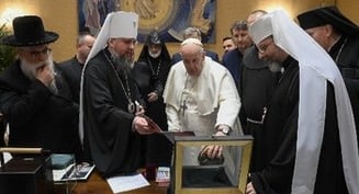Pope thanks Ukrainian religious leaders for unity in the face of conflict