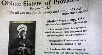 Oblate Sisters say Mother Lange's courage, resilience is model for today