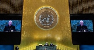 'Peace is only possible if it is wanted,' Cardinal Parolin tells U.N. assembly