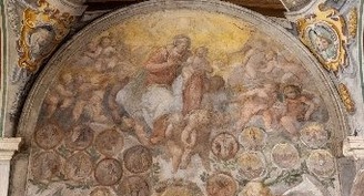 Waiting to be discovered: Rome cloister's frescoes celebrate the rosary