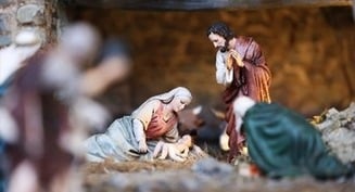 Arriving at the manger with Caryll Houselander