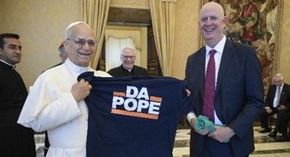 Pope meets pilgrimage of Chicago labor union leaders