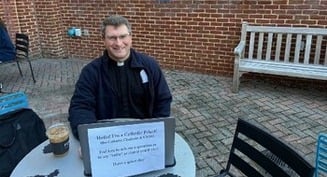 'Hello! I'm a Catholic Priest!' How one coffee shop ministry attracts student seekers