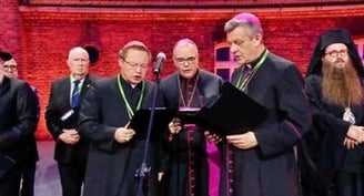 'God suffered a great deal in every single person' who was in Auschwitz, cardinal says