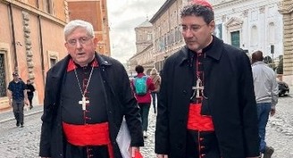 Convicted Cardinal Becciu's presence in conclave is open question
