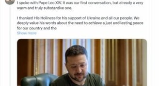 Ukrainian president speaks with Pope Leo, invites him to Ukraine