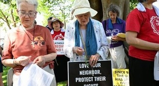 Religiosas protestan contra los recortes en las redes de apoyo social