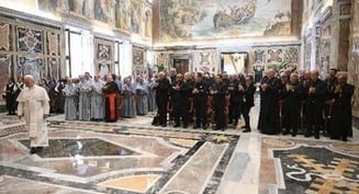 Religious obedience is 'act of love' that builds community, pope says