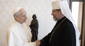 Head of Ukrainian Catholic Church meets with Pope Leo, calls Ukraine 'wounded but alive'