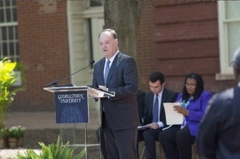 Georgetown U. president steps down for health reasons in 'most difficult decision' ever
