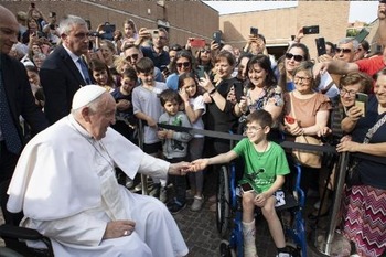 Joining teens, young adults, pope talks about search for meaning