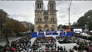 Stop the wars while there is still time, pope tells Sant'Egidio peace summit in Paris